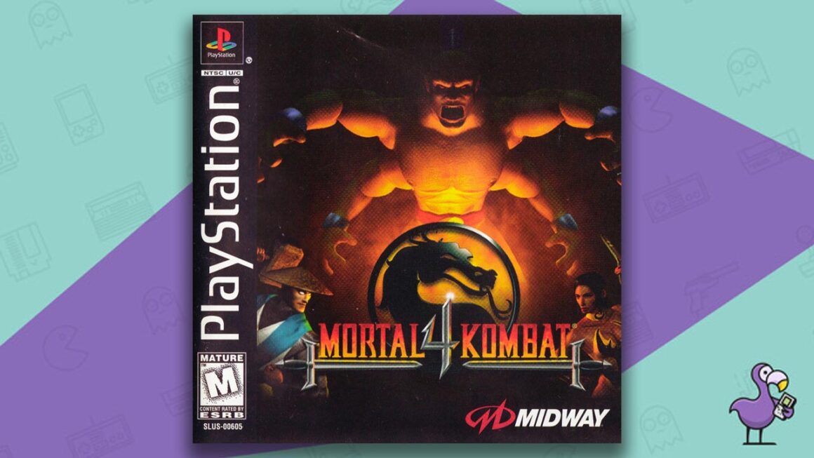 all mortal kombat games in order - Mortal Kombat 4 game case cover art PS1