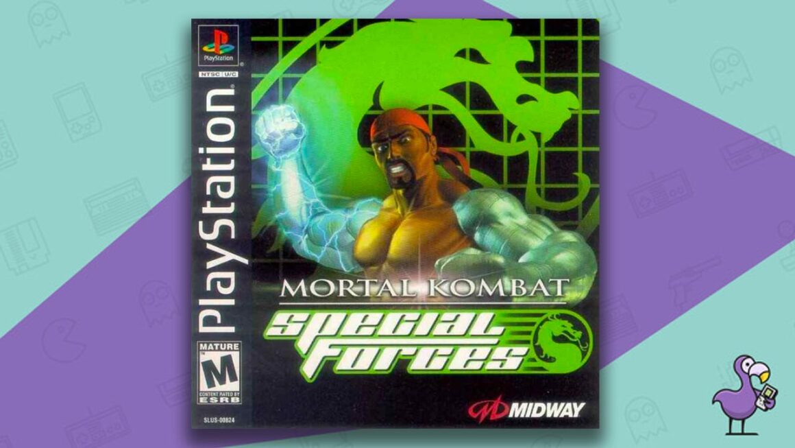 Všechny hry Mortal Kombat v pořadí - Mortal Kombat Special Forces Her Case Cover Art PS1