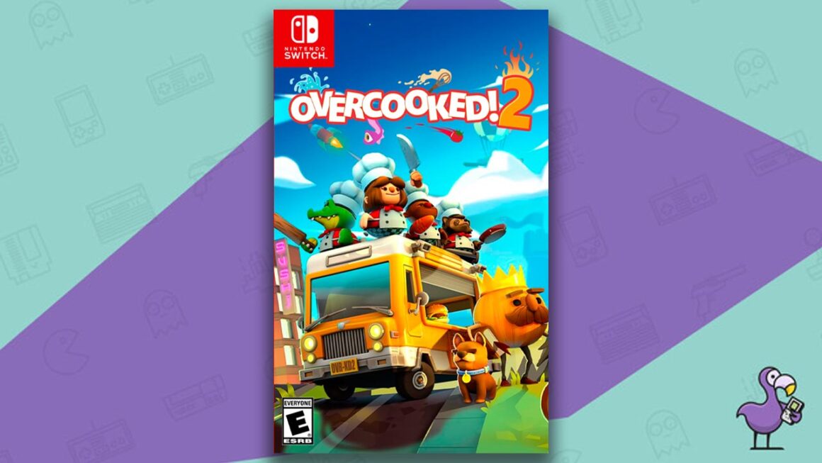 Permainan Memasak Terbaik di Nintendo Switch - Overcooked 2 Game Case Cover Art