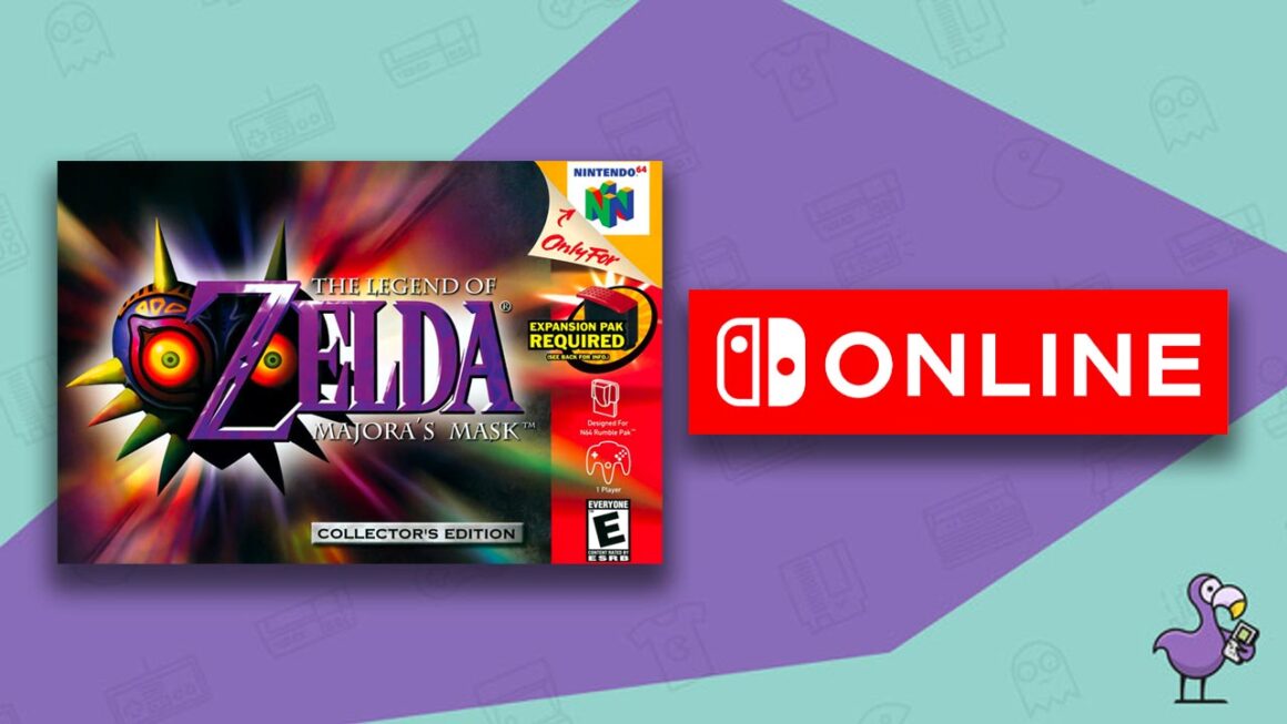 Best Zelda Games On Nintendo Switch - Majora's Mask game case N64