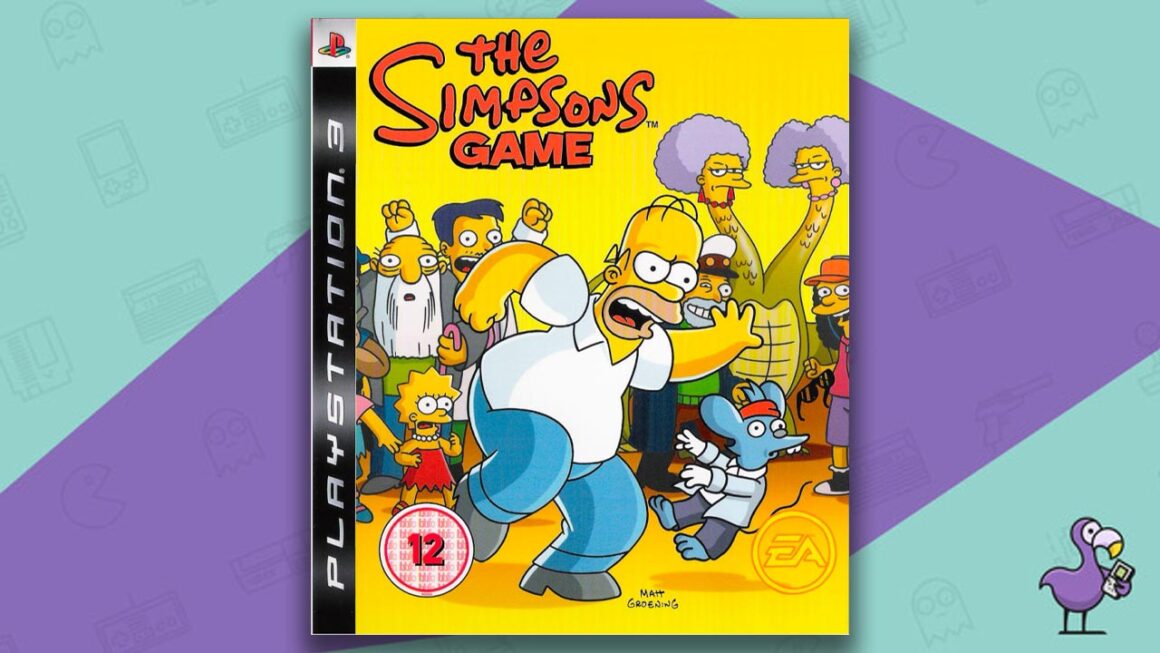 Best Simpsons Games - The Simpsons Game PS3 game case cover art