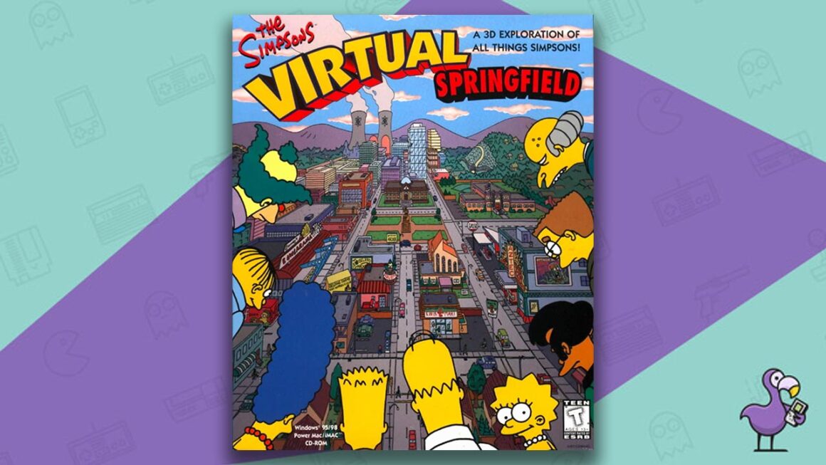 Best Simpsons Games - The Simpsons Virtual Springfield PC game case