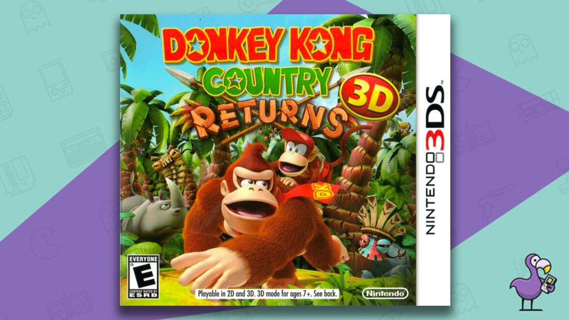 Best Nintendo 3DS games - Donkey Kong Country Returns 3D game case cover art