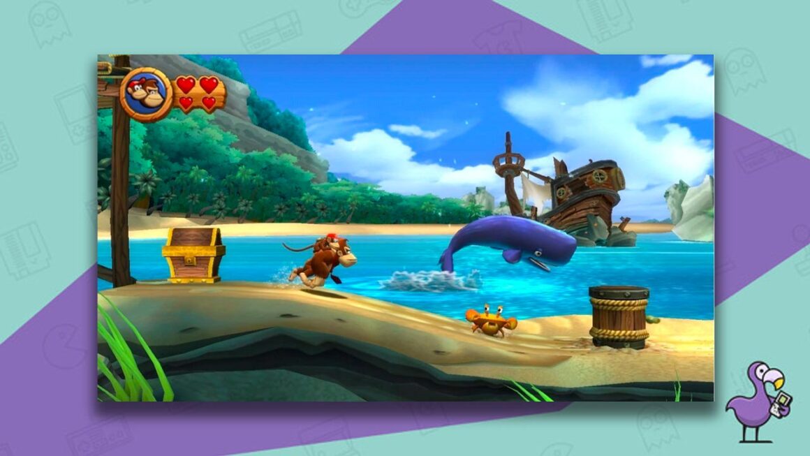 Donkey Kong Country Returns 3D gameplay