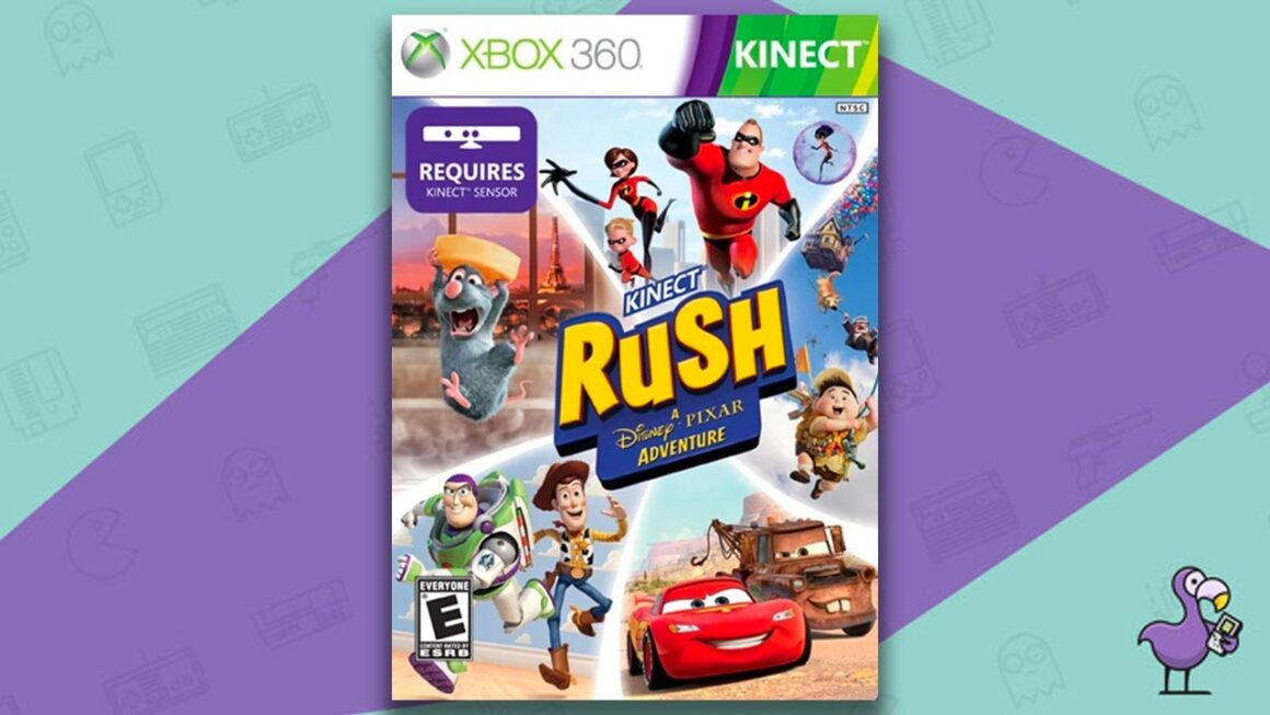 Best Toy Story Games - Kinect Rush A Disney Pixar Adventure game case cover art Xbox 360
