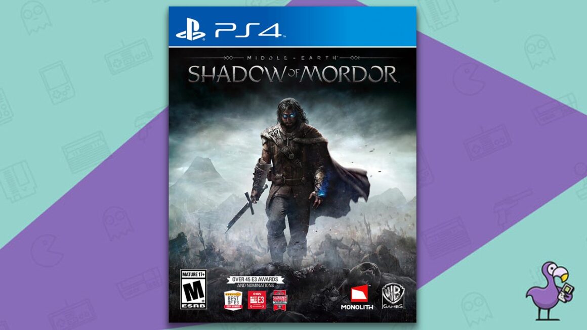 Best Lord of the Rings video games - Middle earth Shadow of Mordor PS4 game case