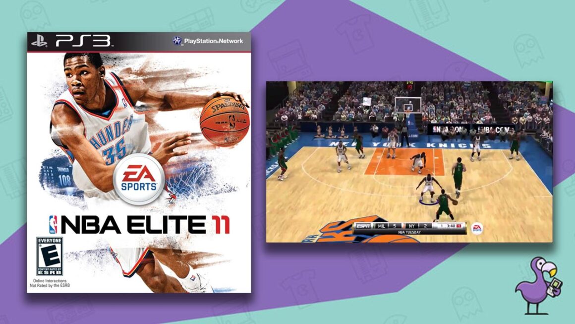 Rare PS3 Games - NBA Elite 11 game case cover art PS3