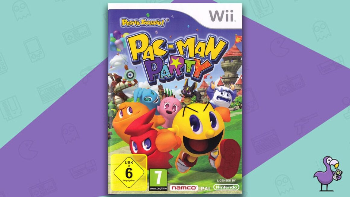 Best Nintendo Wii Party Games - Pac-Man Party game case cover art