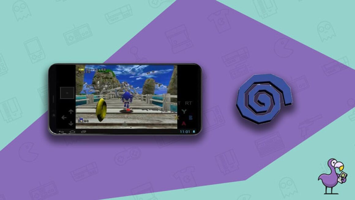 Android phone showing REIcast Dreamcast emulator
