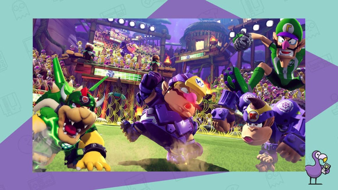 How To Tackle In Mario Strikers Battle League - DK, Wario, Bowser, and Waluigi