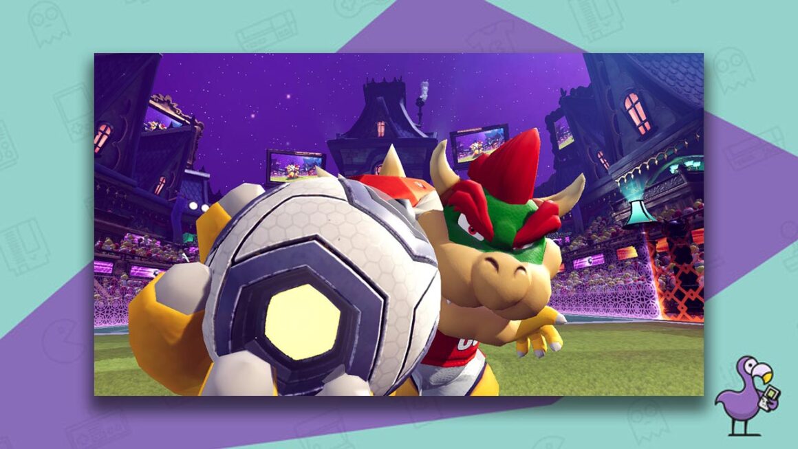 How To Do A Hyper Strike In Mario Strikers Battle League - Bowser with ball