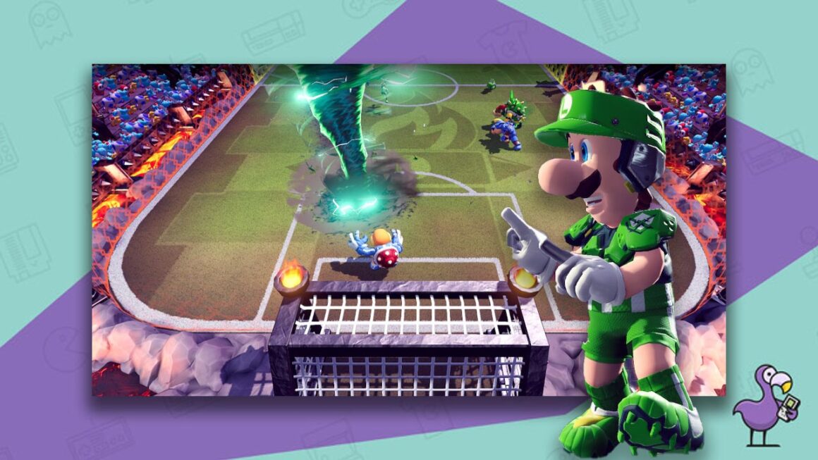 who is the best character in Mario strikers battle league - Luigi hyper strike