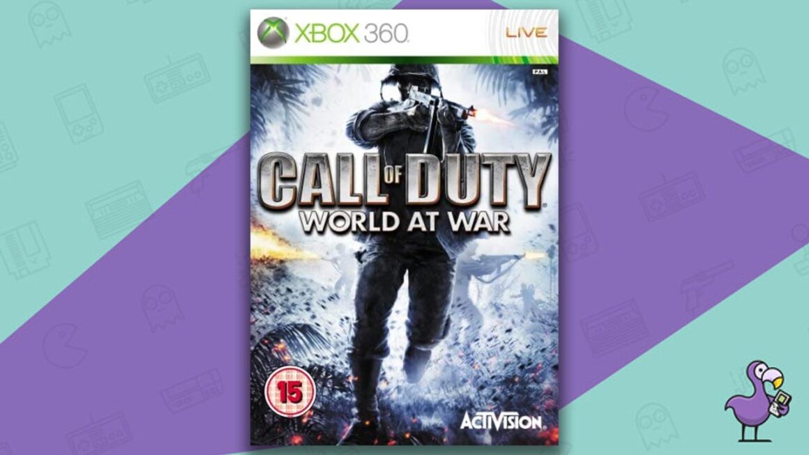 10 Best Zombie Games For Xbox 360 Of All Time - Call of Duty World a War game case