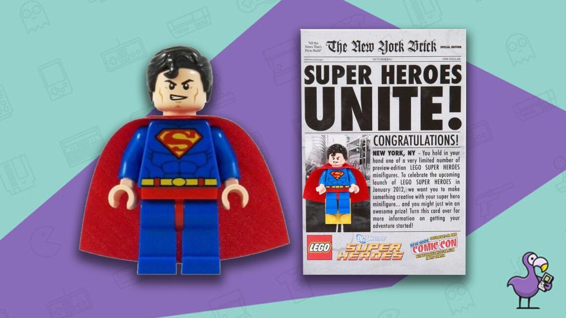 most expensive LEGO minifigurines of all time - comic con superman