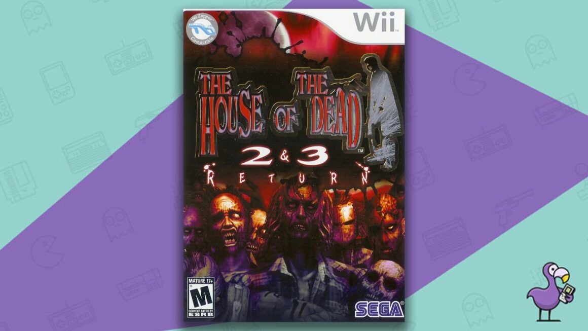 best nintendo Wii light gun games - the house of the dead 2 and 3 return game case cover art
