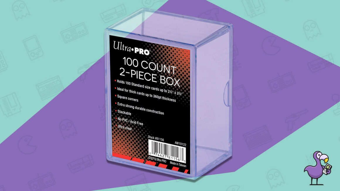 Lot of 5 Ultra Pro 100 Count 2 Piece Card Clear Storage Box Boxes New 