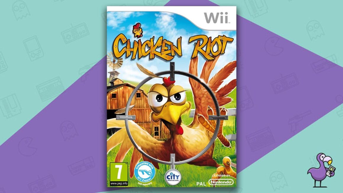 best nintendo Wii light gun games - Chicken Riot Wii game case