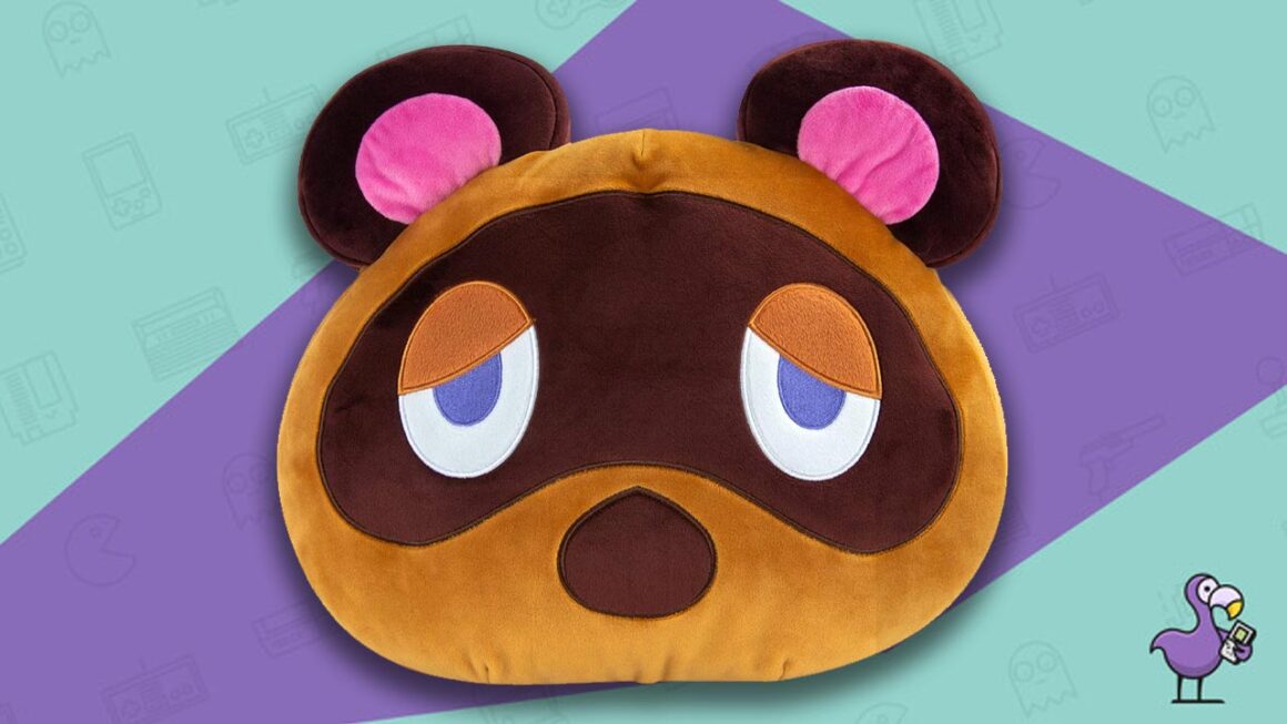 best Animal Crossing gifts - Tom Nook Plush Pillow