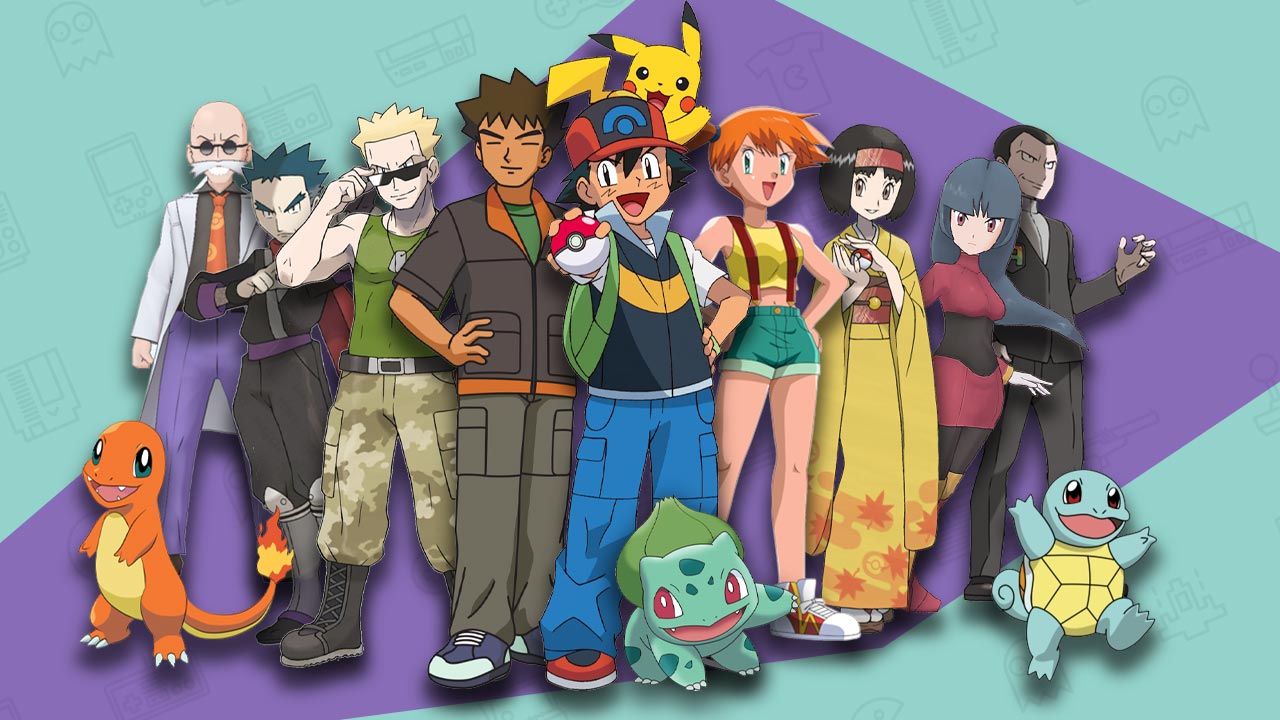 All Kanto Gym Leaders In Pokemon Red, Blue, & Yellow.