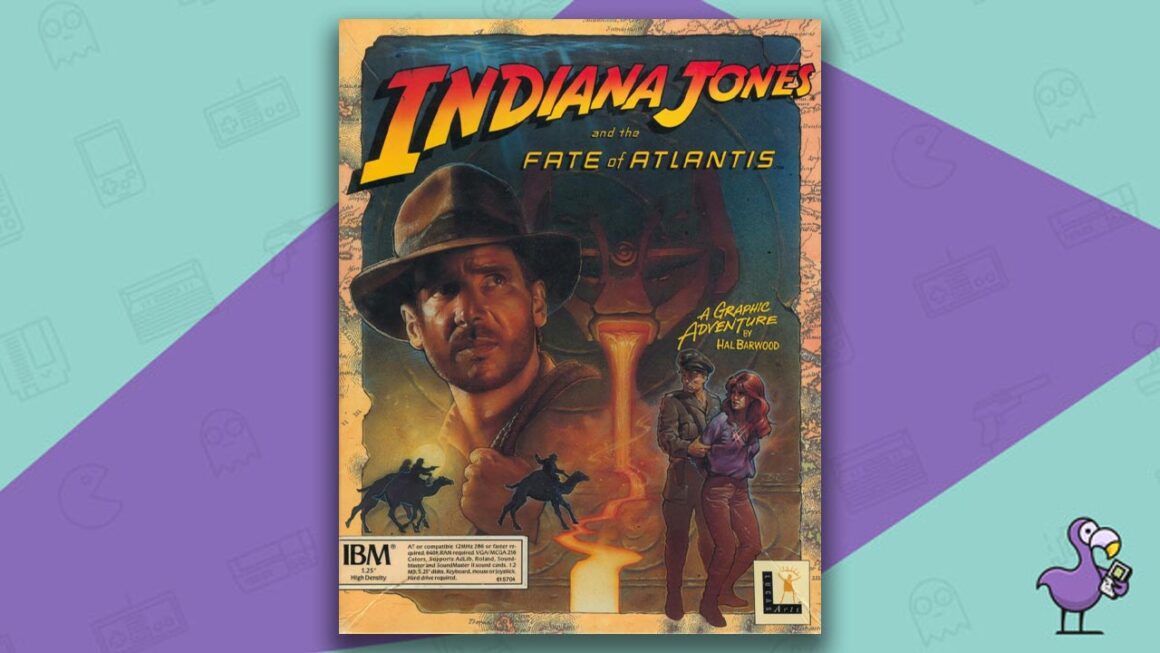10 Best Point And Click Adventure Games - Indiana Honest and the Fate of Atlantis game case cover art