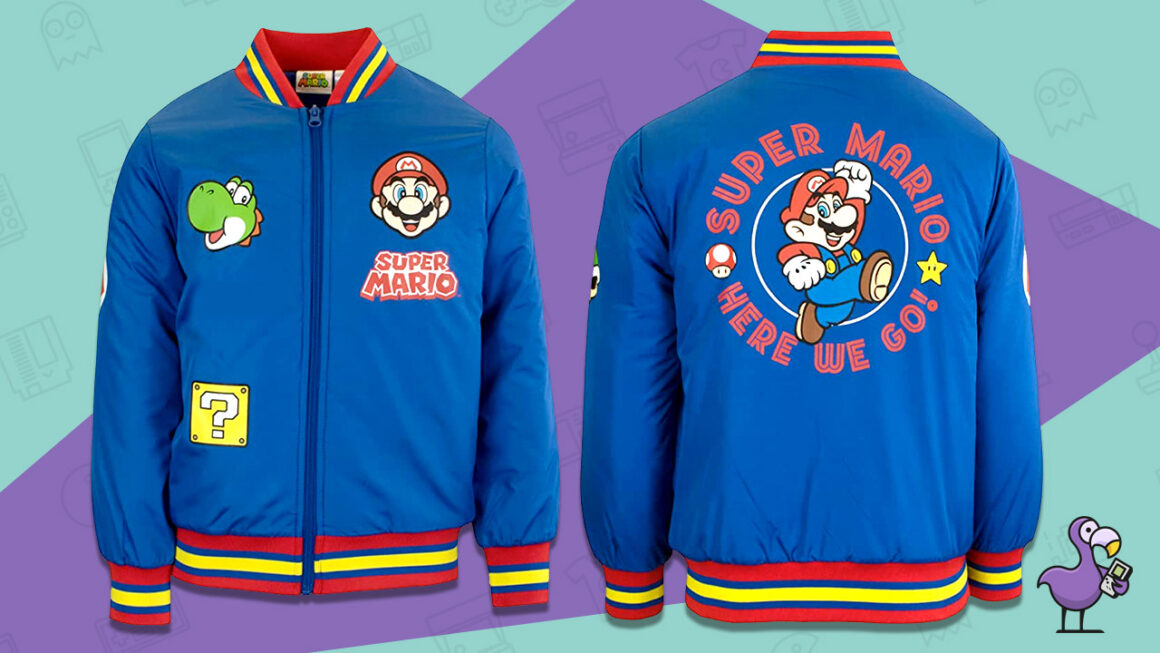 Super Mario Bomber Jacket for Boys - Best Super Mario Gifts