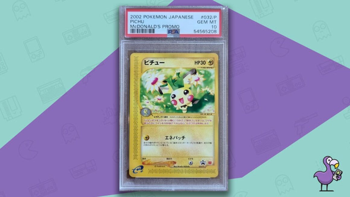10 Most Valuable McDonald's Pokemon Cards Of 2022 - Pichu 2002 promo card Japan