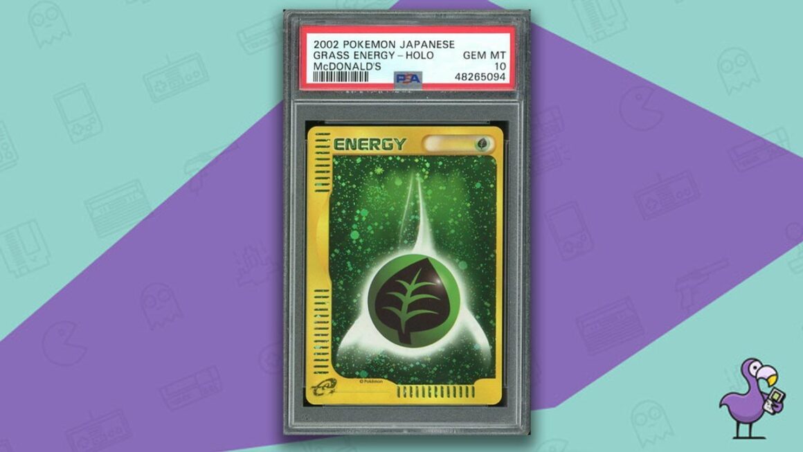 10 Most Valuable McDonald's Pokemon Cards Of 2022 - Grass energy card
