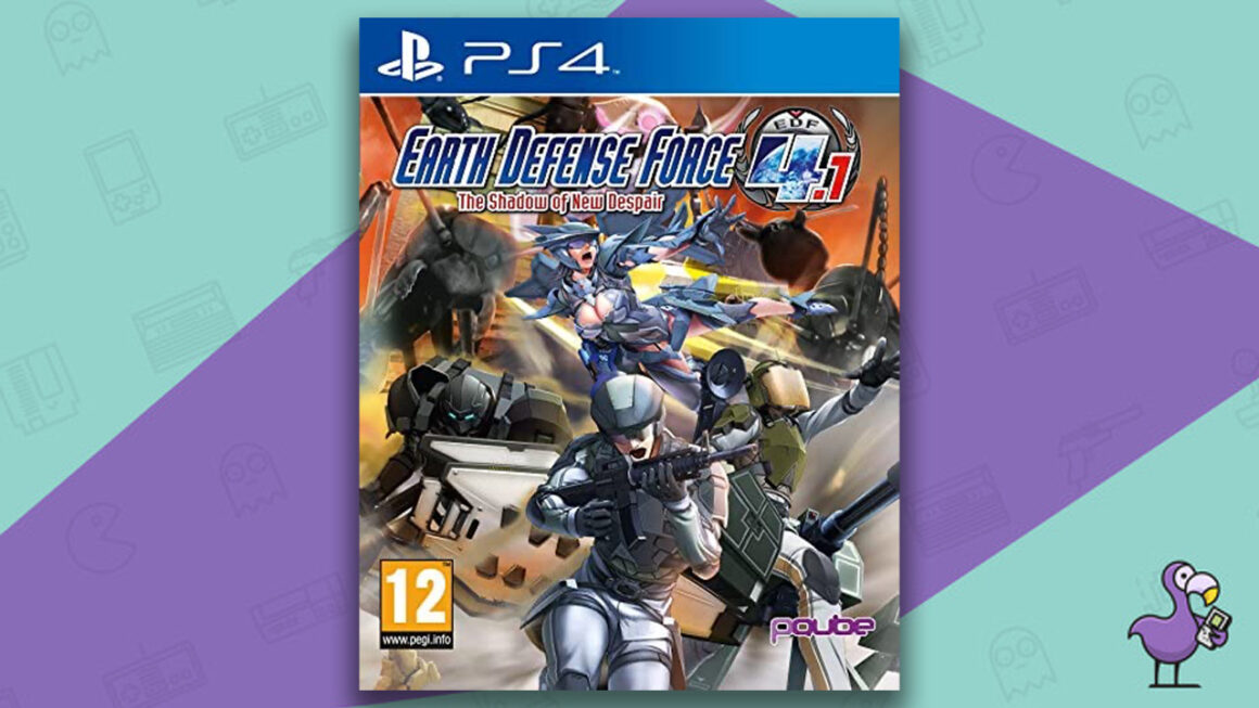 best robot games - Earth Defence Force 4.1 The Shadow Of A New Despair game case PS4