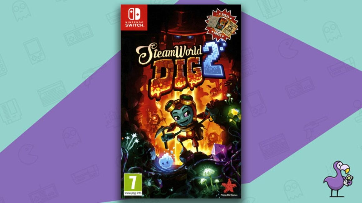 underrated Nintendo Switch games - Steamworld Dig 2 game case