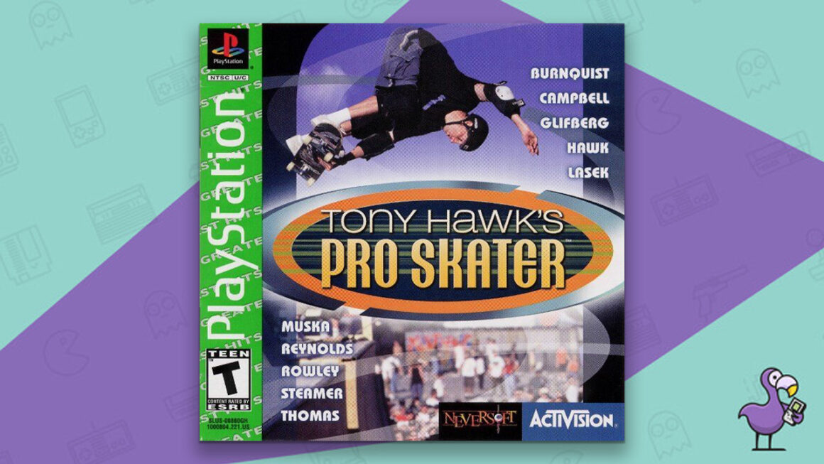 Tony Hawk Games - Pro skater 1 game case ps1