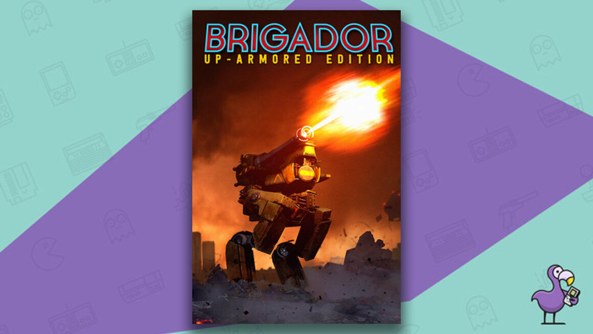 Najlepšie robotické hry - Brigador Up Armored Edition Game Case Cover Art