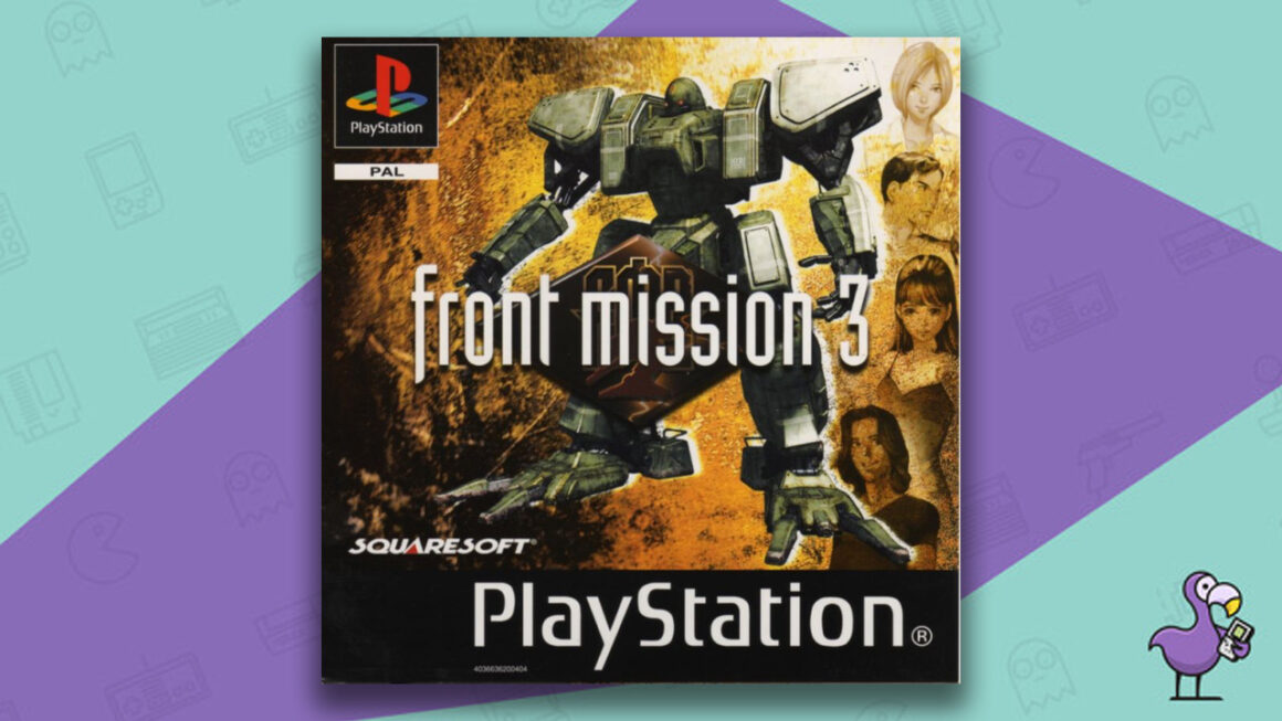 Cele mai bune jocuri robot - Front Mission 3 PS1 Game Case Cover Art