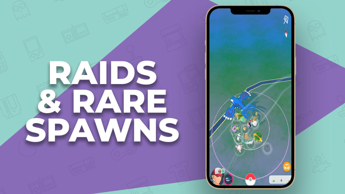 Best Pokemon Go Cheats - Raids and Rare Spawns showing on a mobile