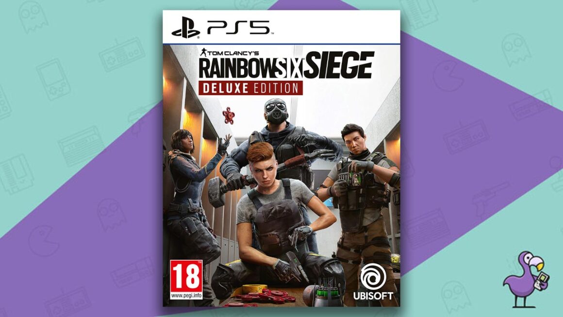 25 Most Popular Video Games Today - Tom Clancy's RainbowSix Siege PS5 game case over art