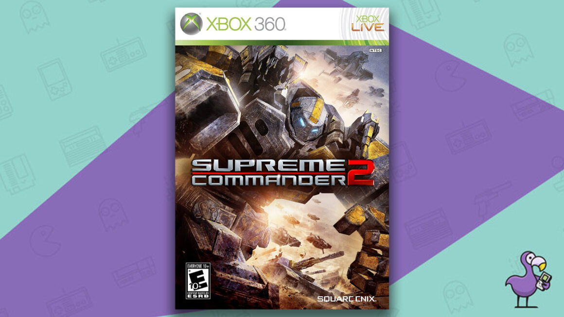 Cele mai bune jocuri robot - Supreme Commander 2 Game Case Cover Art Xbox 360
