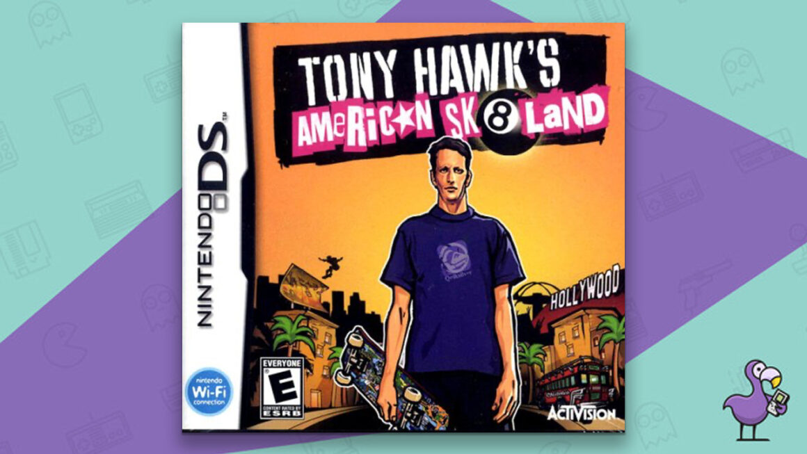 Tony Hawk Games - American Sk8land DS game case