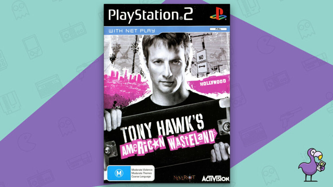 Tony Hawk Games - American Wasteland PS2 game case