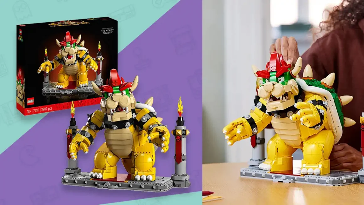 Lego The Mighty Bowser figurine and box