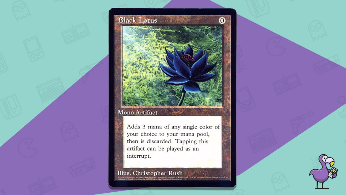 Black Lotus (Alpha + Signed) - Rare Magic The Gathering Cards