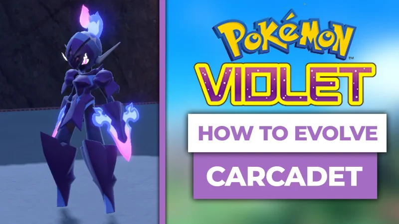 how to evolve carcadet in pokemon violet