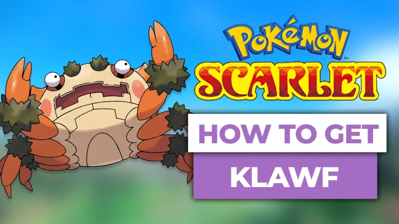 how to get klawf in pokemon scarlet violet