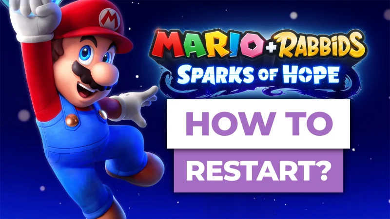 how to restart mario rabbids sparks of hope