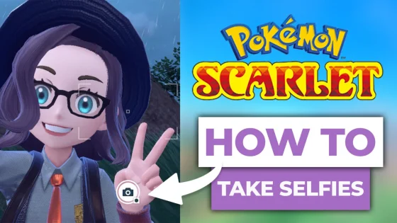 how to take a selfie in pokemon scarlet violet