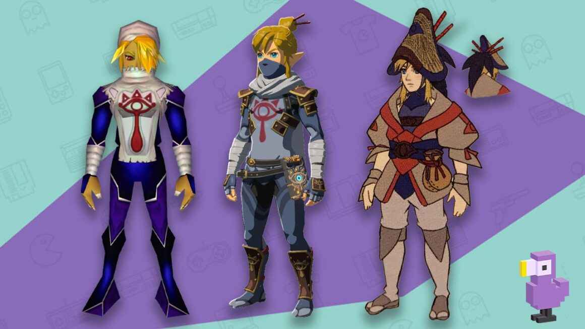 Zelda Sheik - Stealth Set Breath of the Wild redesigned to look like Sheik