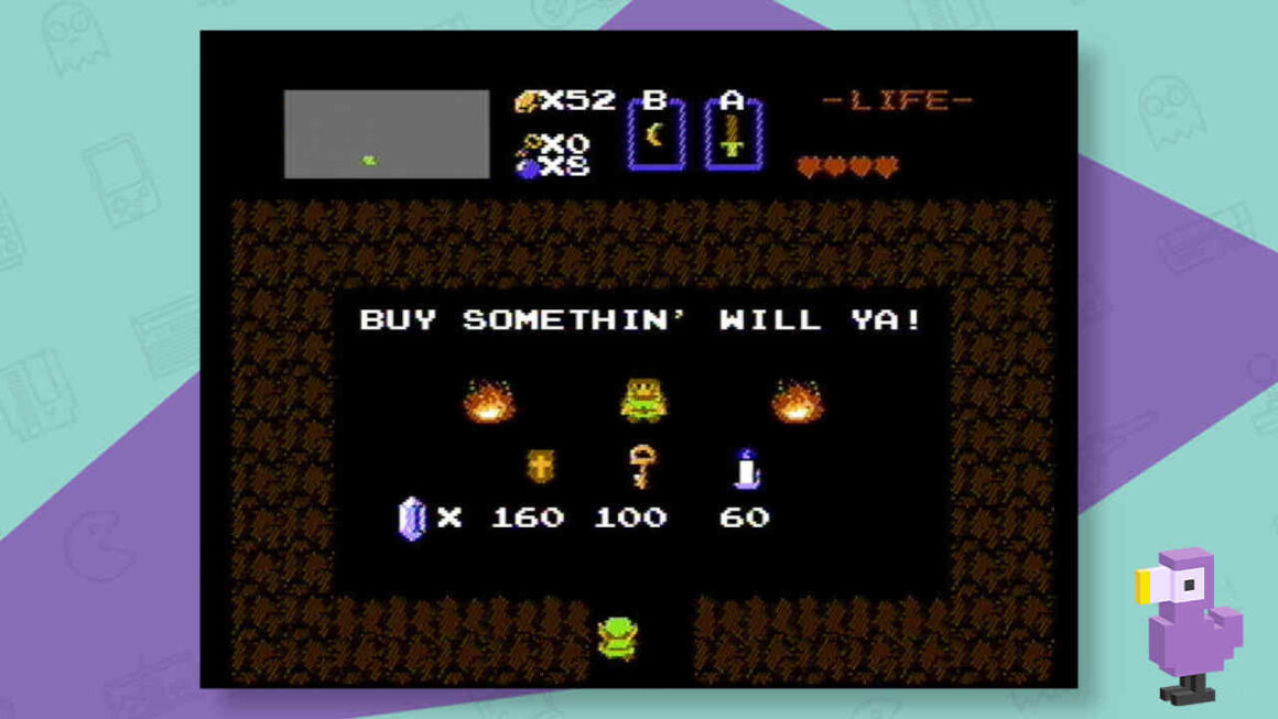Zelda NES - Shop Screenshot