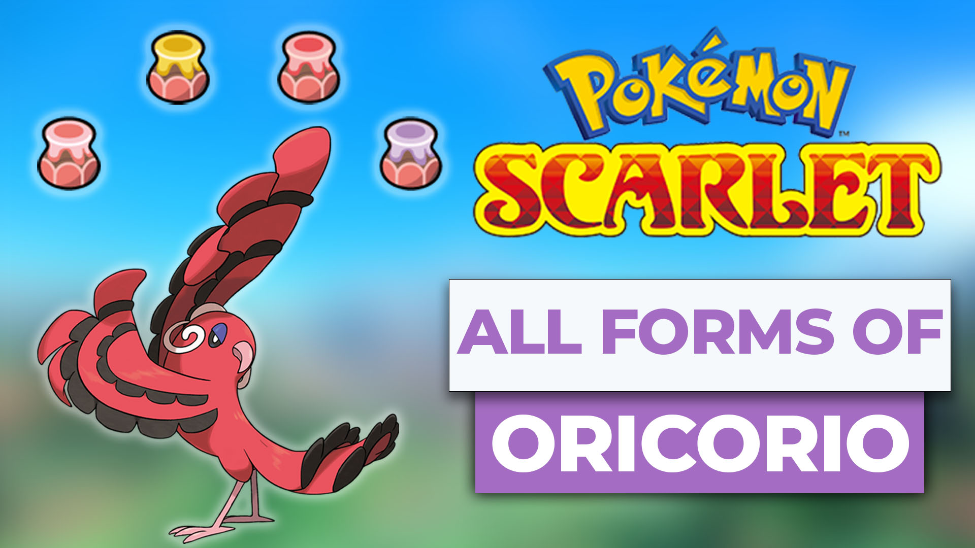 Oricorio pokemon scarlet