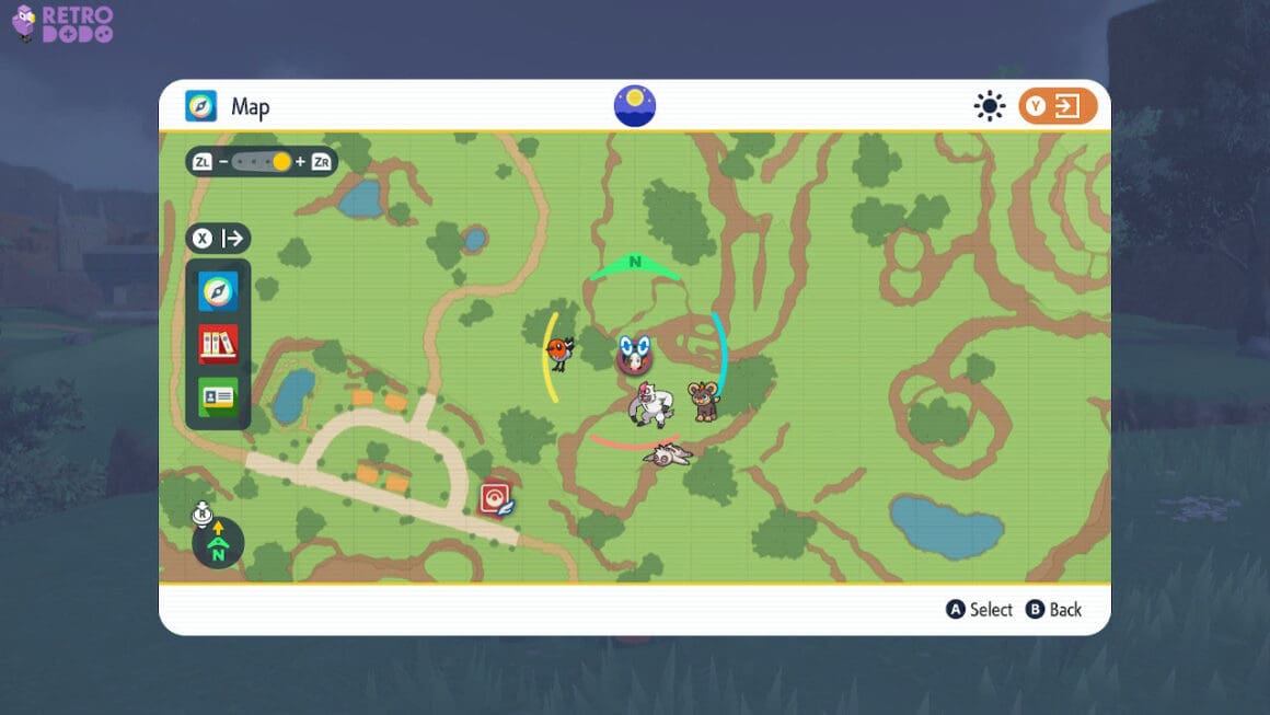 A map from Pokémon Scarlet and Violet