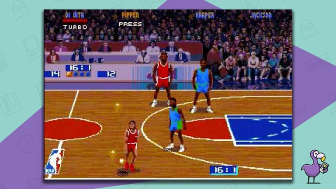 Sega Genesis NBA Jam T.E gameplay