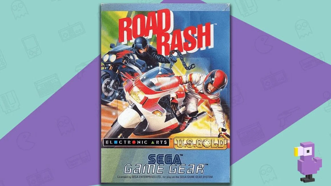 best sega game gear games - Road Rash game case