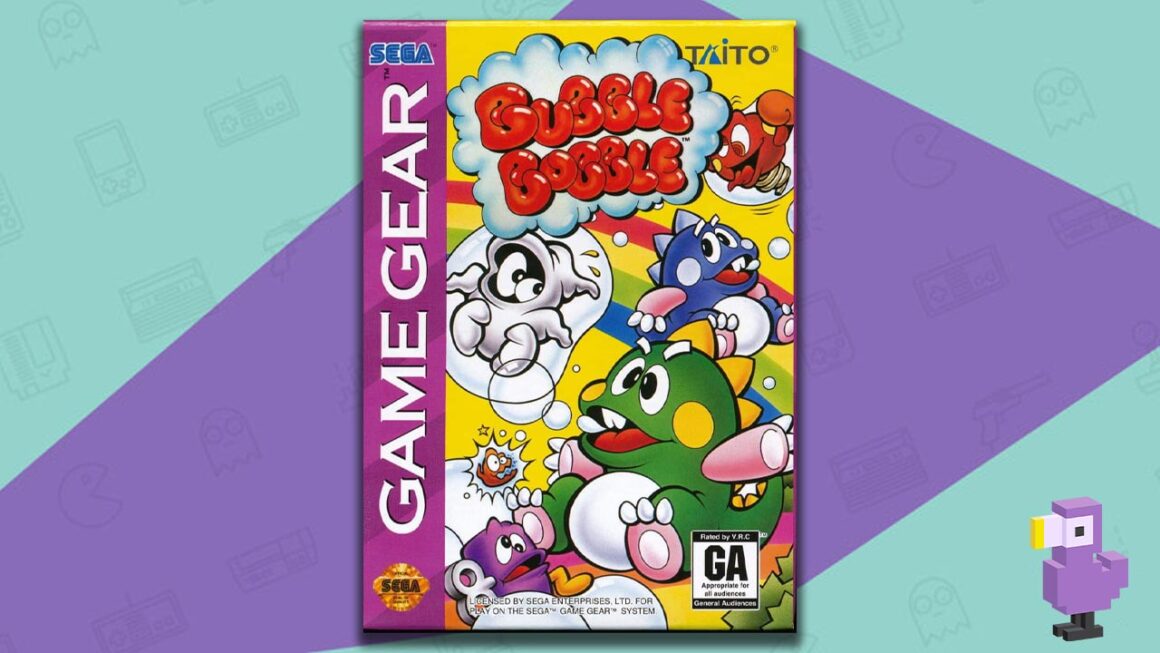 best sega game gear games - Bubble Bobble game case